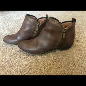 Brown ankle boots